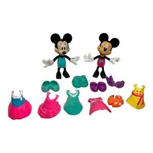 Minnie Mouse Snap N Style Bowtique (LOT) Figures Accessories Clothes Shoes